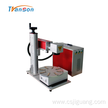 Mini Fiber Laser Marker With Rotary Worktable 20W